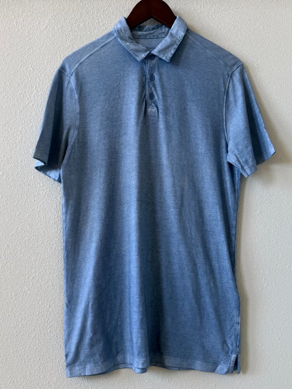 John Varvatos Star USA Light Blue Polo Shirt Size S